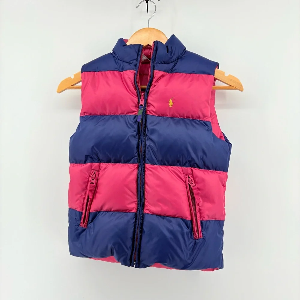 Ralph Lauren pink and blue down/waterfowl Puffer Vest
